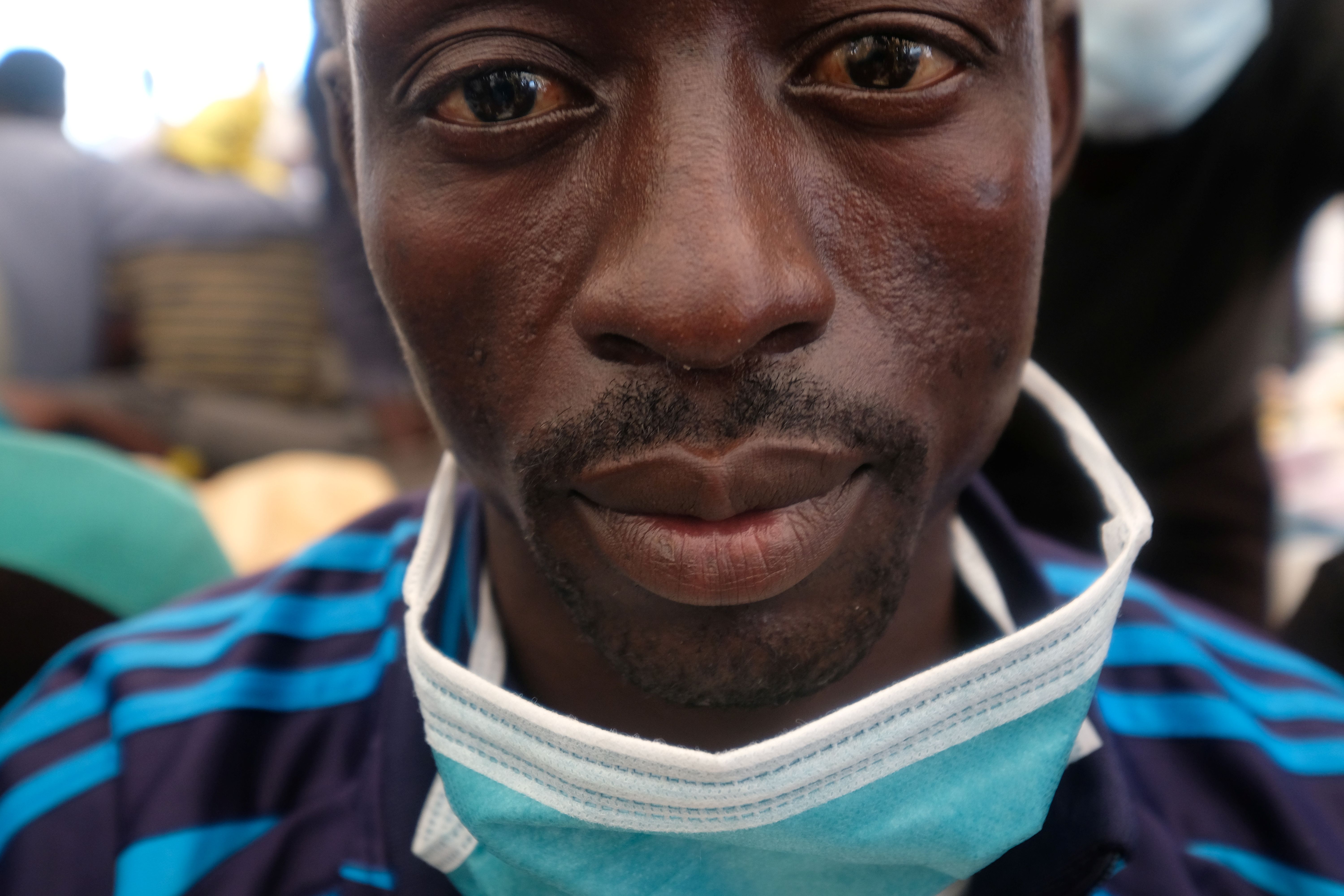 Stephen Donkoh was rescued alongside 113 migrants in September 2020 (Karlos Zurutuza)