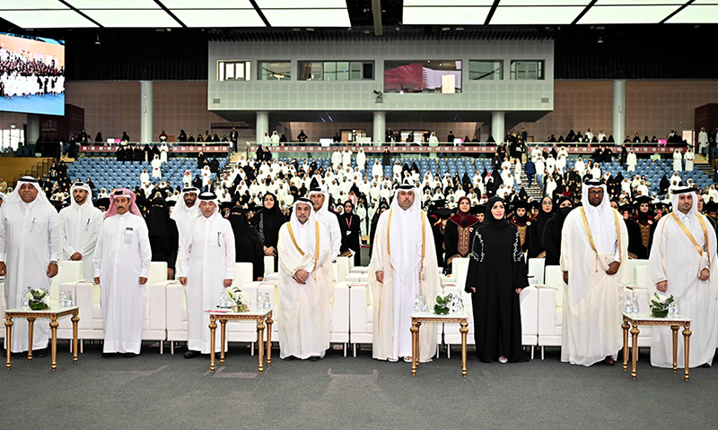 Eman Al-Amri, Director of the AJMI, Guest of Honor at Qatar University’s 2026 Graduation Ceremony – College of Arts and Sciences.