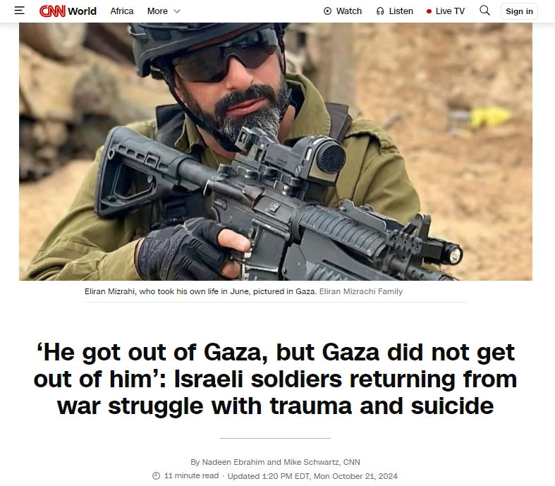 CNN Humanize Israeli war crimes