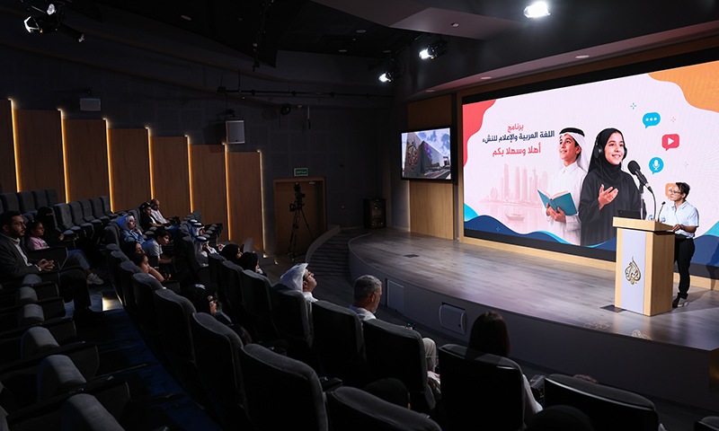 جانب من كلمة الدكتور حسام وهبه مدير إدارة المبادرات الإعلامية