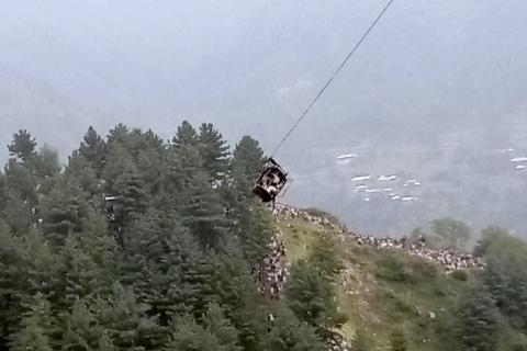 cable car outside