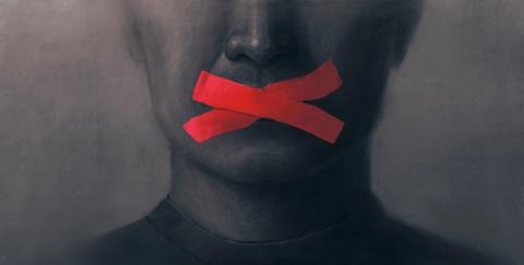 Mouth taped 