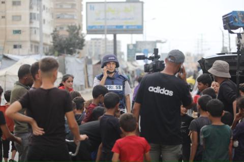 Hisham Zakkout reporting from Gaza covering Israel's war and genocide on the people of Gaza. 